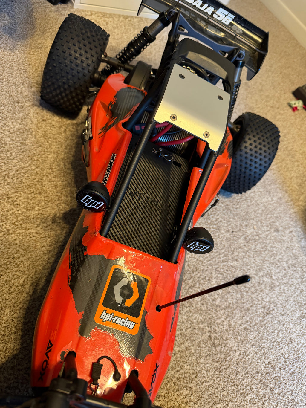 VERC Baja 5B flux battery quick-swap lid (3D printed)